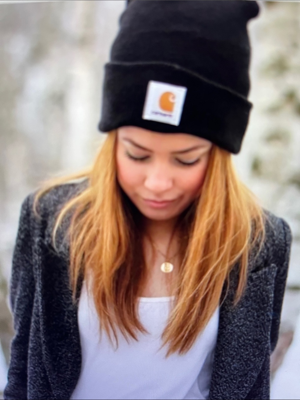 NWT Carhartt Black Cuffed Knit Beanie with Tag